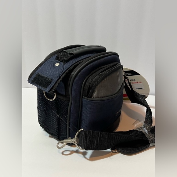 AMBICO Camera/Accessor Bag BC03GA NWT Blue Gray Strap And Belt Loop - Picture 10 of 16